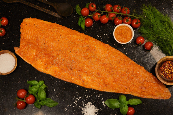 Tomato Marinated Lightly-Smoked Atlantic Salmon Fillet (1.1-1.4kg)