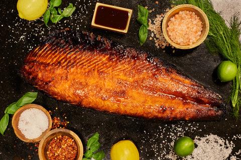 Miso Marinated Light-Smoked Atlantic Salmon Fillet (1.1-1.4kg)