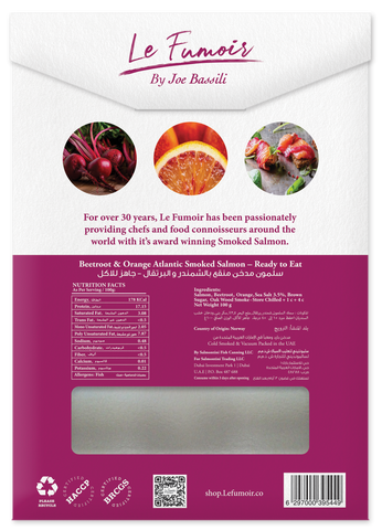 Beetroot Smoked Salmon - Le fumoir by Joe Bassili