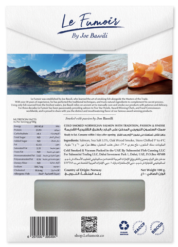 Norwegian Oak Smoked Salmon