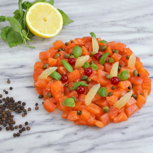 Salmon Tartare Cubes