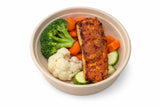 Ready to Eat - Light Smoked Salmon Tomato Portion with Vegetable Bowl - 300g