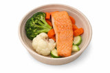 Ready to Eat - Light Smoked Salmon Plain Portion with Vegetable Bowl - 300g
