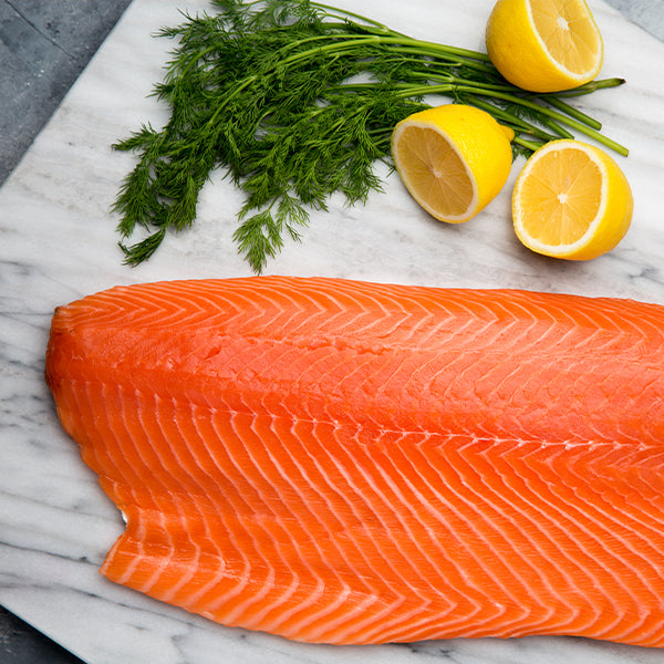 Fresh Organic Norwegian Salmon Fillet Skin On